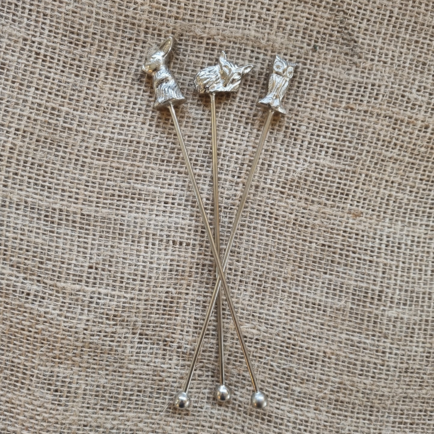 Silver Animal Stirrers