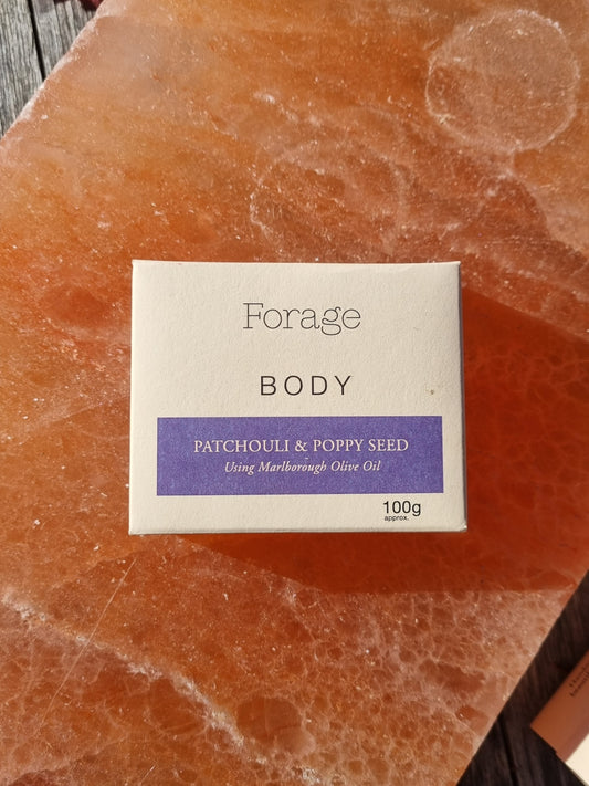 Forage Body Soap Patchouli & Poppy Seed