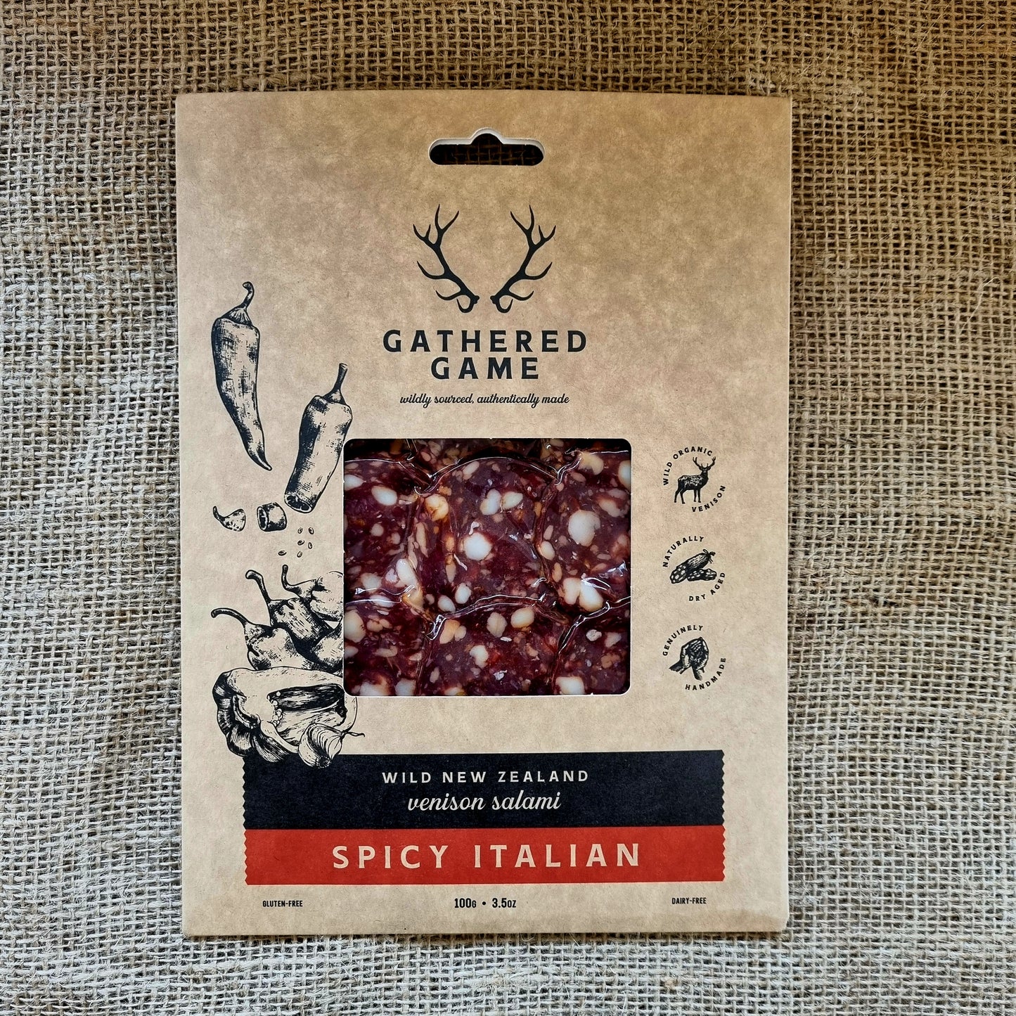 Gathered Game Venison Salami