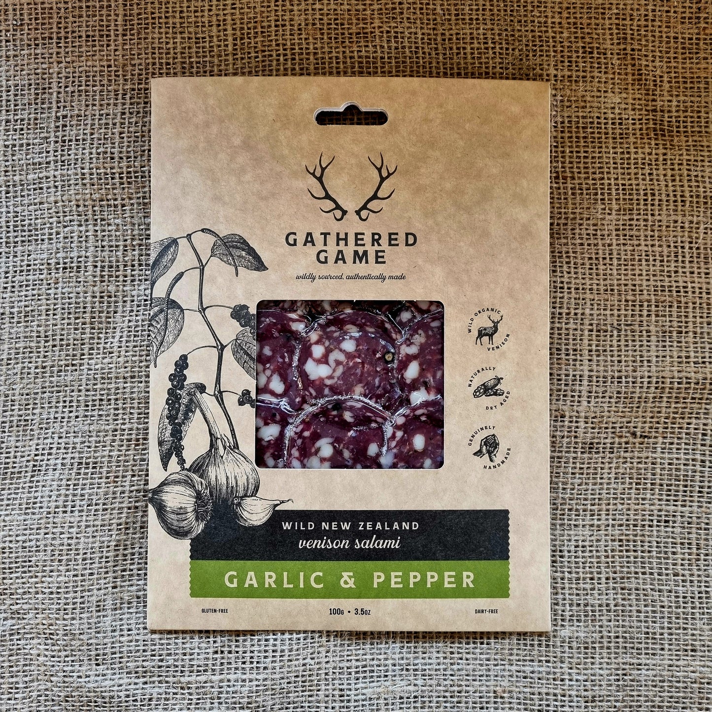 Gathered Game Venison Salami