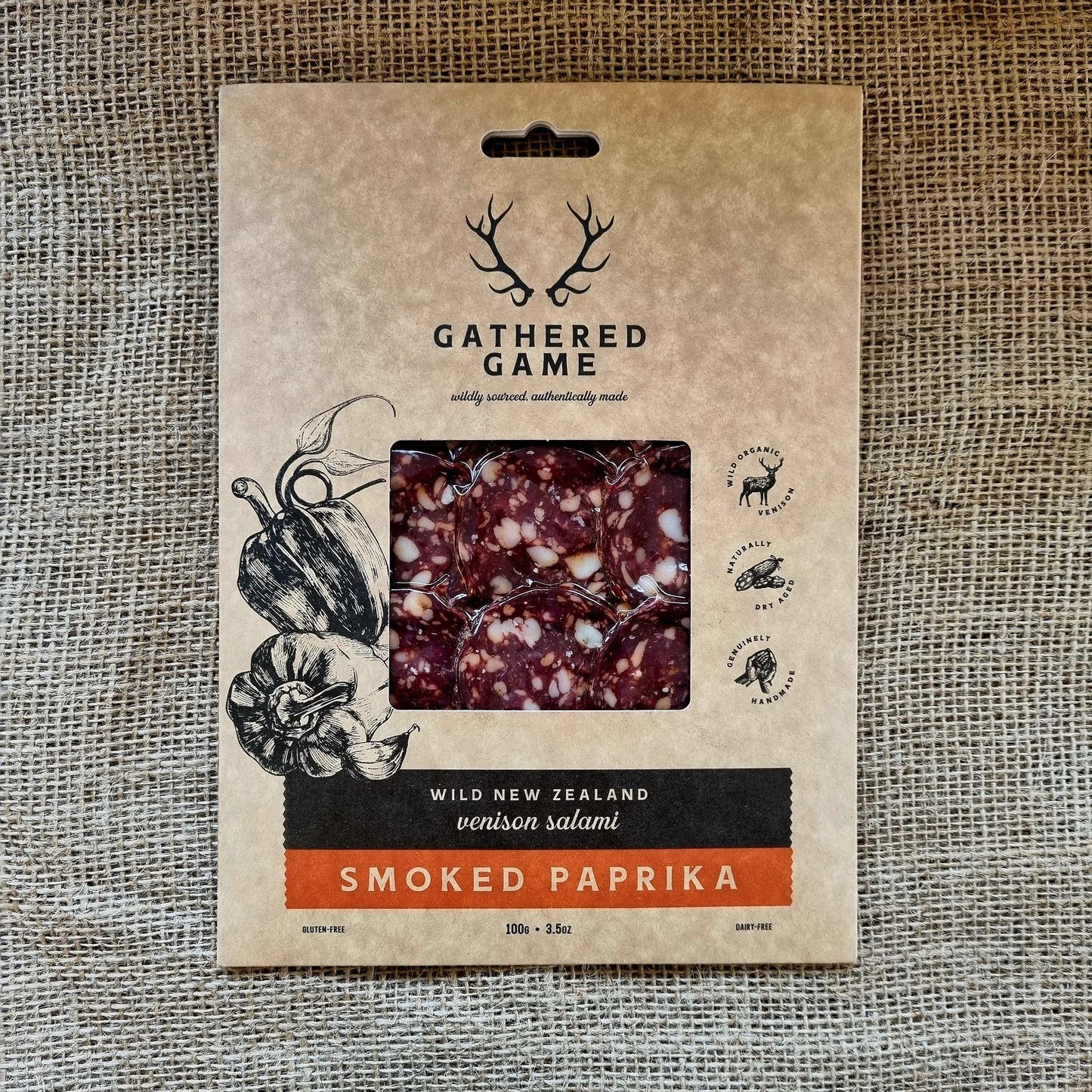 Gathered Game Venison Salami